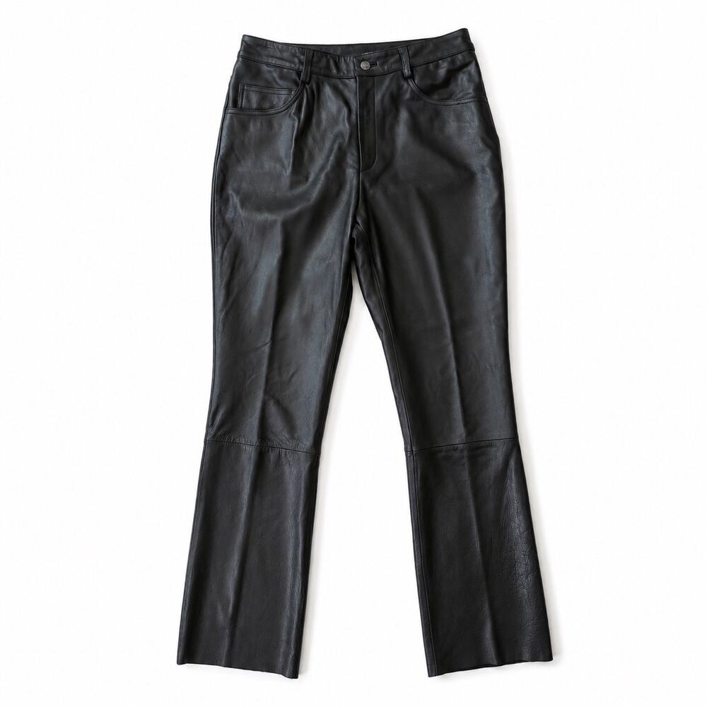 Vintage Wilsons Leather Black Leather Pants Classic 5‑Pocket Women’s Size 8/10